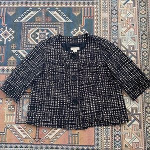 Michael Kors Black & White Blazer -2X